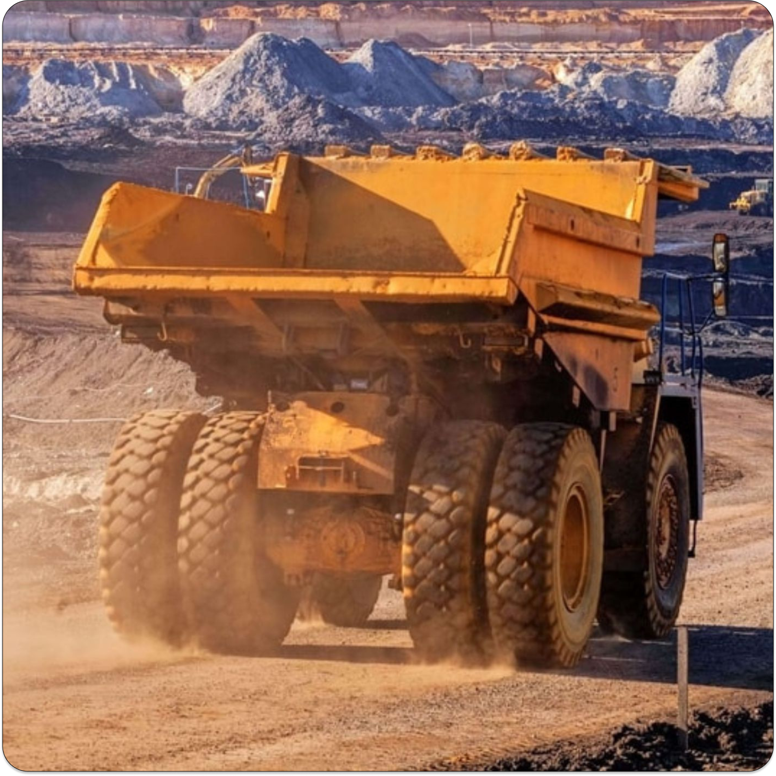 haul truck on mine site