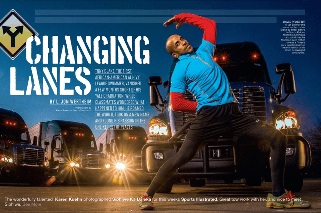 Siphiwe Baleka featured in Sports Illustrated.