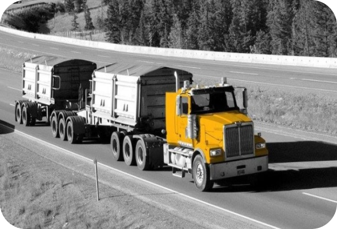 yellow transport truck fatigue management for truck drivers