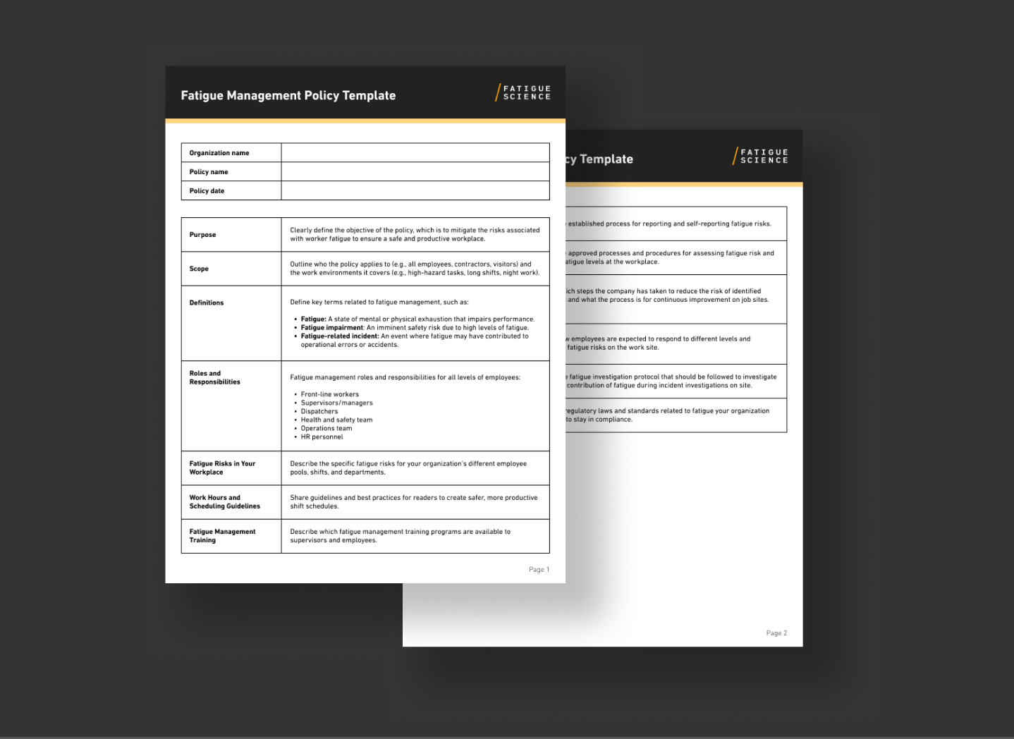 Fatigue Management Policy Template Image-2